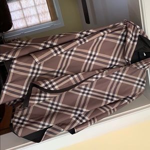 Fall plaid, soft, rain poncho